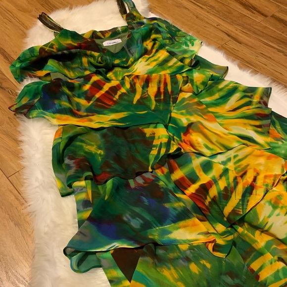 Calvin Klein Ruffle Dress - Picture 4 of 5